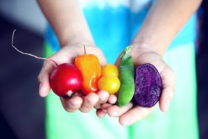 Colorful vegetables that support oral health