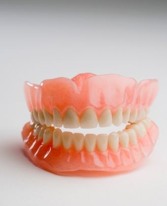 Upper and lower dentures